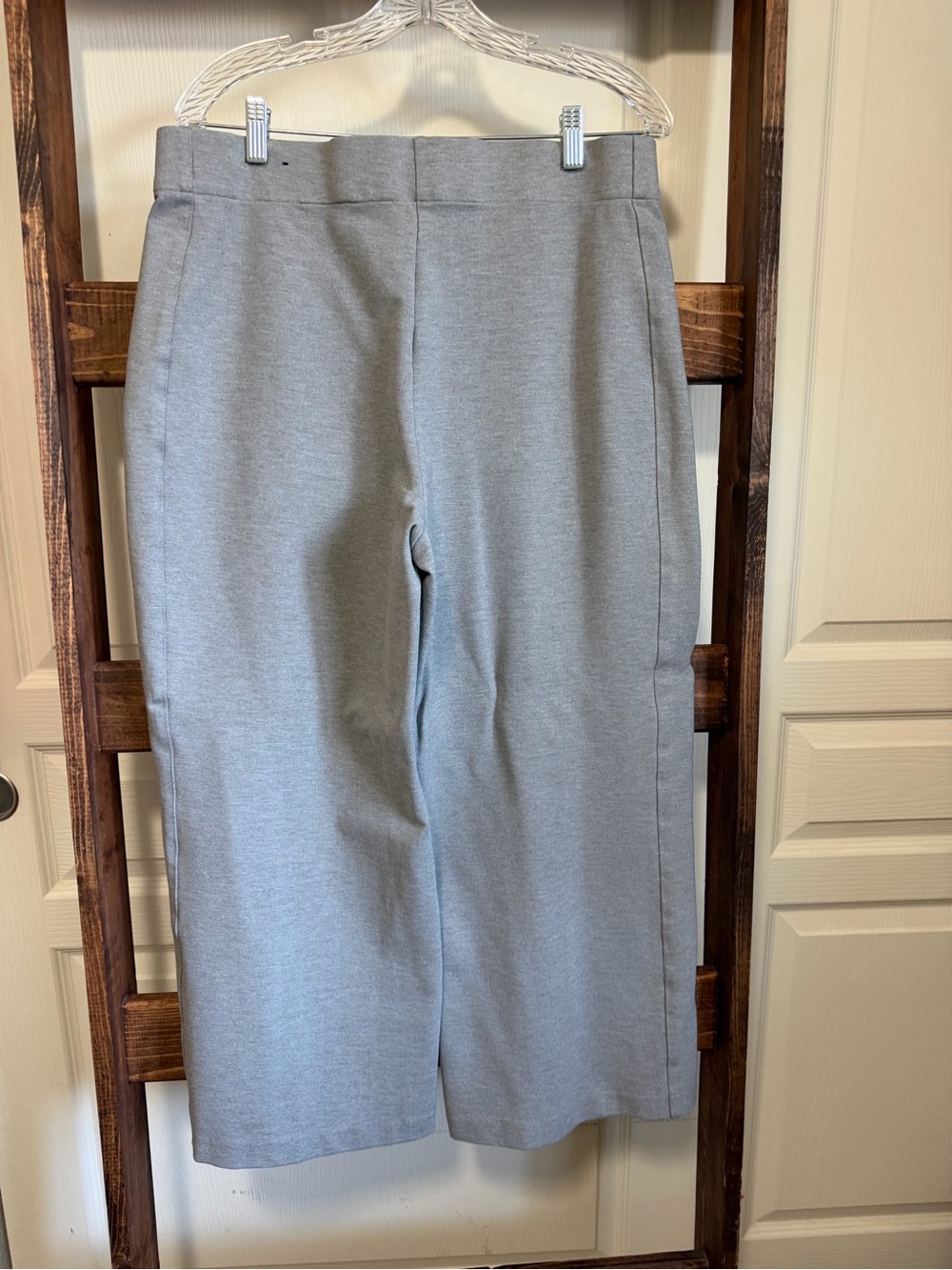 Jones New York Light Gray Wide-Leg Trousers - Picture 3 of 3